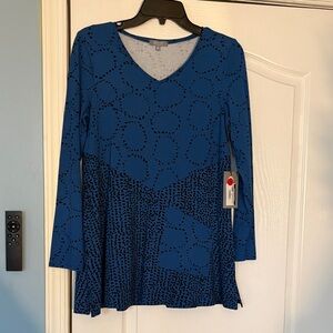 Habitat Vivid Blue and Black Long Sleeve Tunic
